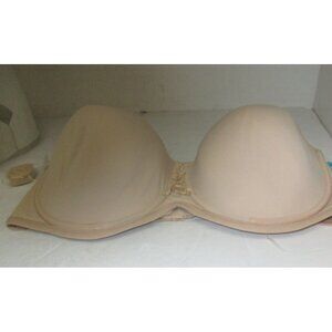 Vanity Fair Strapless 74380 Beauty Back  Bra  Beige Size 34DD NWOT!!